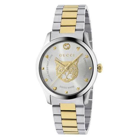 gucci ladies cat watch